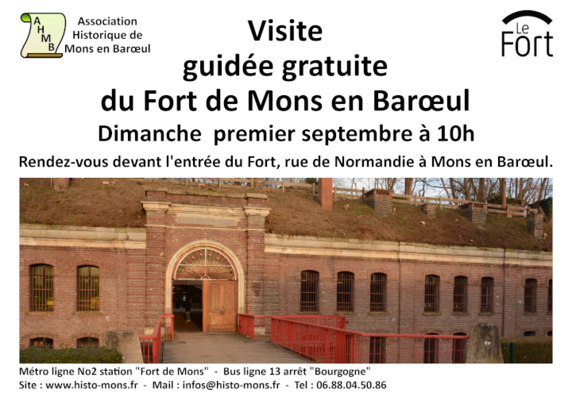 Visite Guidee Gratuite Du Fort Macdonald Ville De Mons En Barœul
